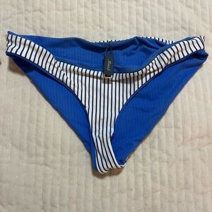 MAAJI Blue and White Striped Bikini Bottom